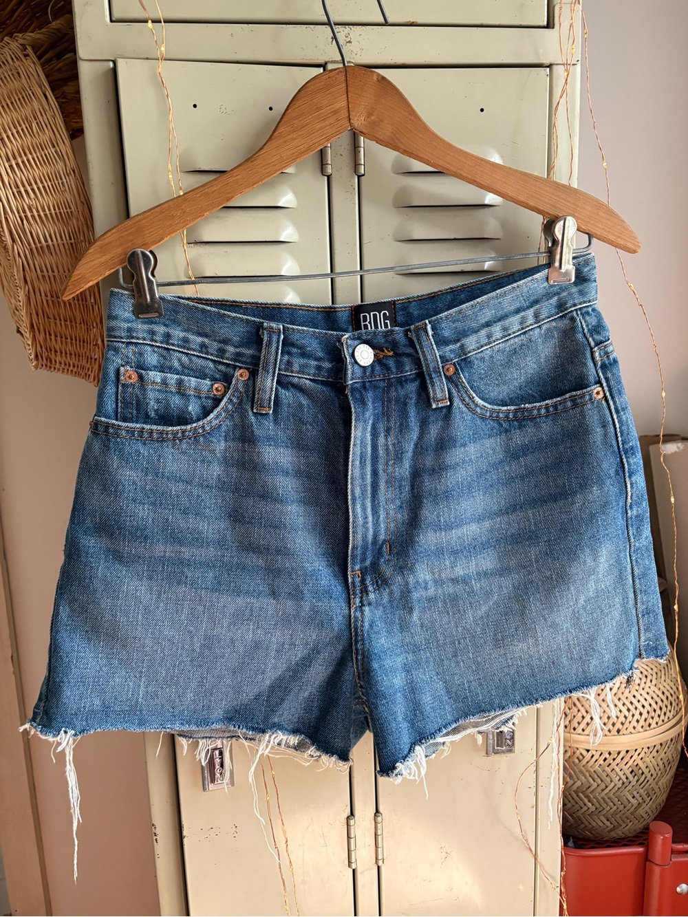 BDG Girlfriend High-Rise Denim Short